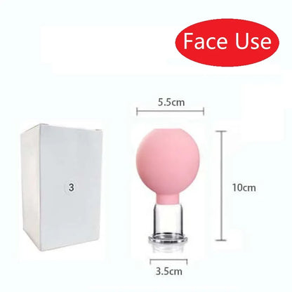 Slimming Face Sucker Suction Cup Vacuum Cupping Jar Cellulite Massager for Beauty Facial Eye Chineses Cupping Acupuncture