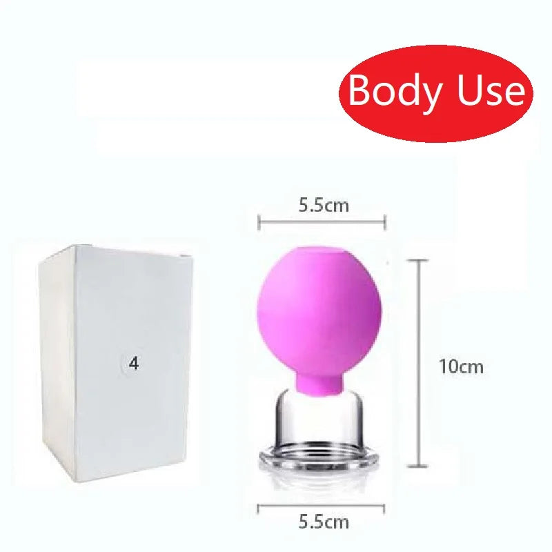 Slimming Face Sucker Suction Cup Vacuum Cupping Jar Cellulite Massager for Beauty Facial Eye Chineses Cupping Acupuncture