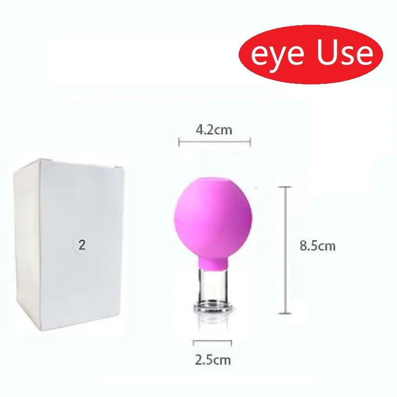 Slimming Face Sucker Suction Cup Vacuum Cupping Jar Cellulite Massager for Beauty Facial Eye Chineses Cupping Acupuncture