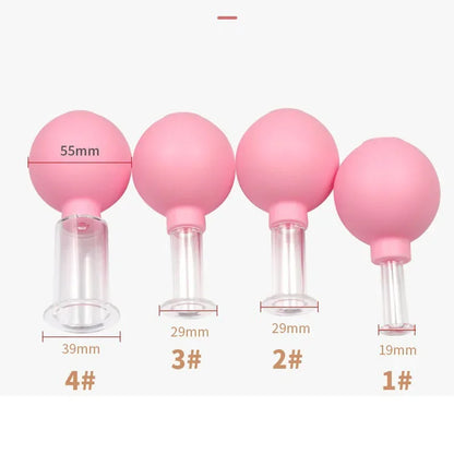 Slimming Face Sucker Suction Cup Vacuum Cupping Jar Cellulite Massager for Beauty Facial Eye Chineses Cupping Acupuncture